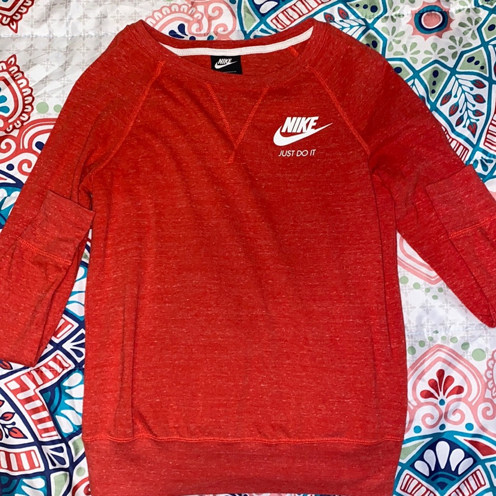 Red Nike long sleeve